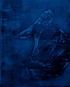 Voir le détail de cette oeuvre: homme assis dos bleu